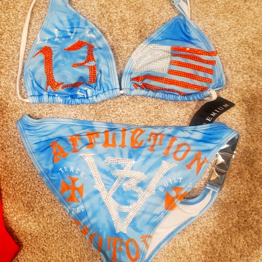 Affliction  bikini sets x2